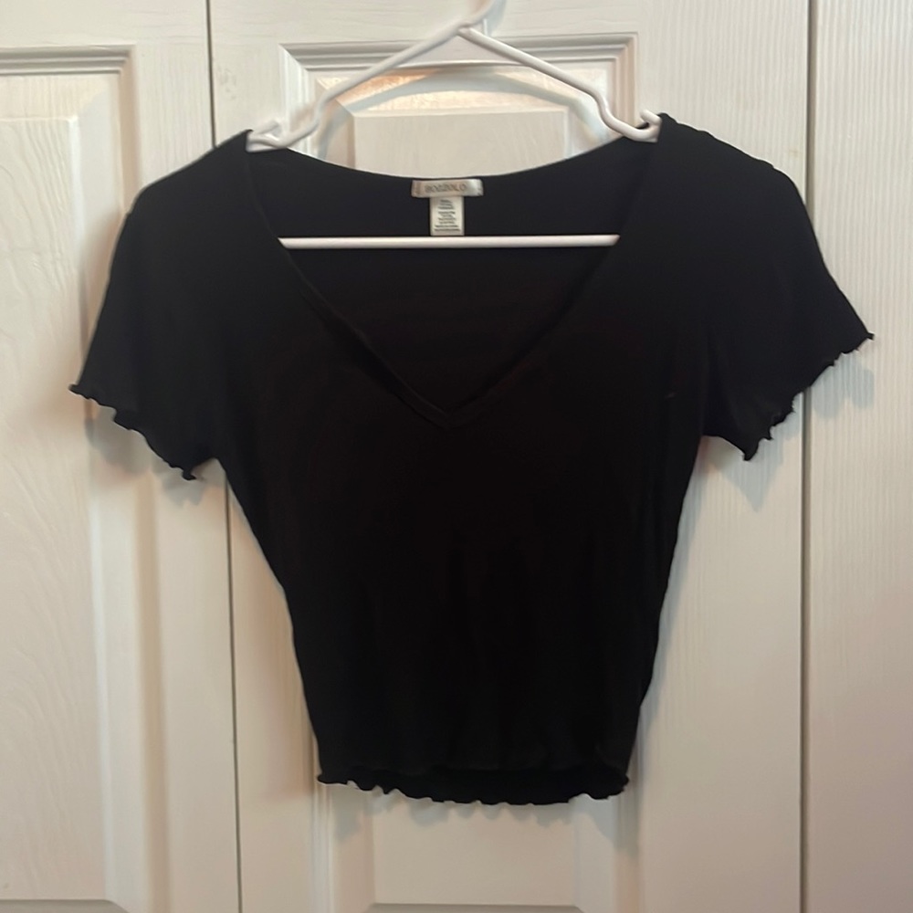 bozzolo black crop top